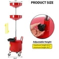 thumbnail image 5 of EastVita 8 Gallon Portable Waste Oil Drain, Industrial Fluid Drain Tank with Wheels and Adjustable Funnel Height, 5 of 7