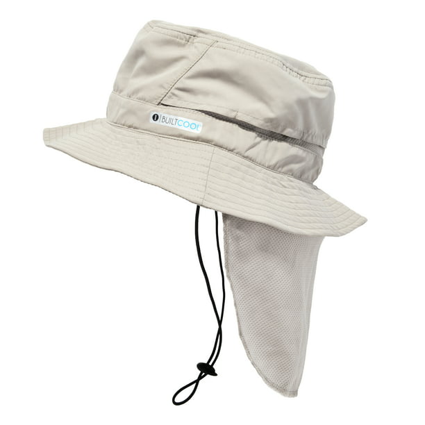 BUILTCOOL Adult Cooling Bucket Cap with Neck Shade – Boonie Hat for ...
