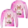 thumbnail image 3 of Faith Love Hope Maine Coon Breast Cancer Awareness Survivor All Over Print 3D Sweatshirt Unisex Merch Cat Lover Kitten Owner Gifts - 02017, 3 of 6