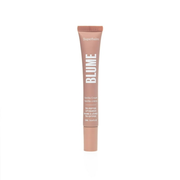 Blume Tri-Peptide Vanilla Lip Balm - Superbalm Lip Moisturizer With Shea Butter And Squalane To Deeply Hydrate & Heal Dry Cracked Lips - Cruelty Free & Vegan Lip Plumper (0.4 Fl Oz)