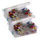 thumbnail image 1 of 2x 80 Uds. Alfileres de Cabeza de Perla de Colores Artificiales Alfileres de Costura Rectos Decorativos para Coser con Caja de Plástico Macarena Los alfileres de coser, 1 of 8