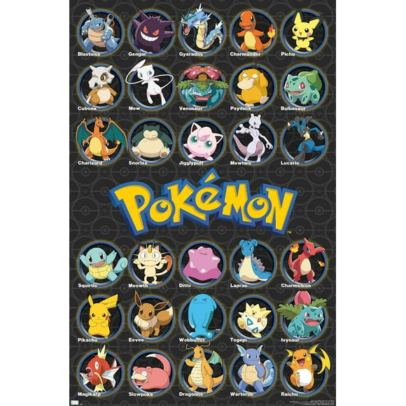 Póster mural Trends International Pokémon favoritos de todos los tiempos