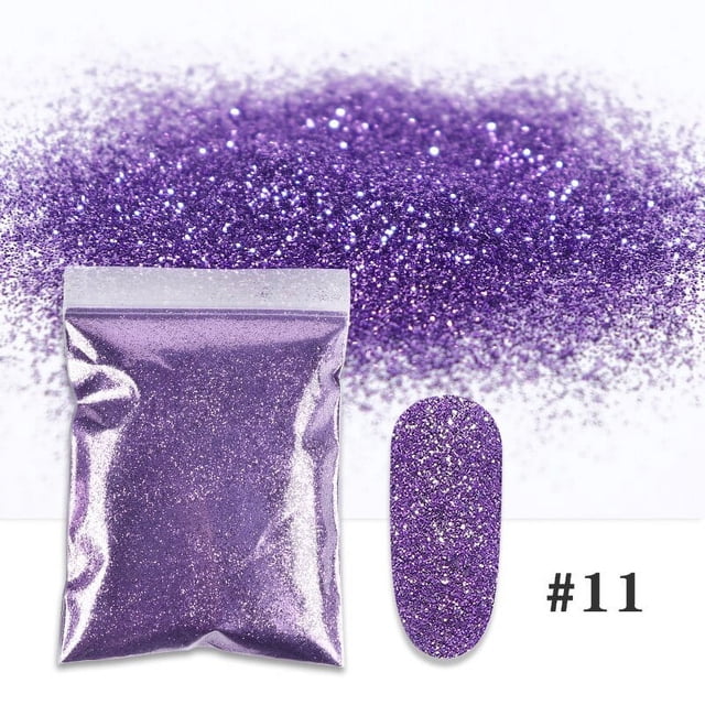 Purpurina holográfica para uñas, 50g, brillante, láser, dorado, plateado, forma hexagonal mixta, polvo de lentejuelas gruesas, decoración de Arte de uñas DIY
