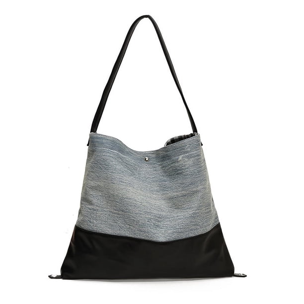 Bolso Hombro Mujer Denim Gran Capacidad Color Tote Bag
