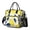 Blue Lemon-1, variant on OBREWU Blue Lemon Women's Insulated Leakproof Large Lunch Bag, Oxford Cloth