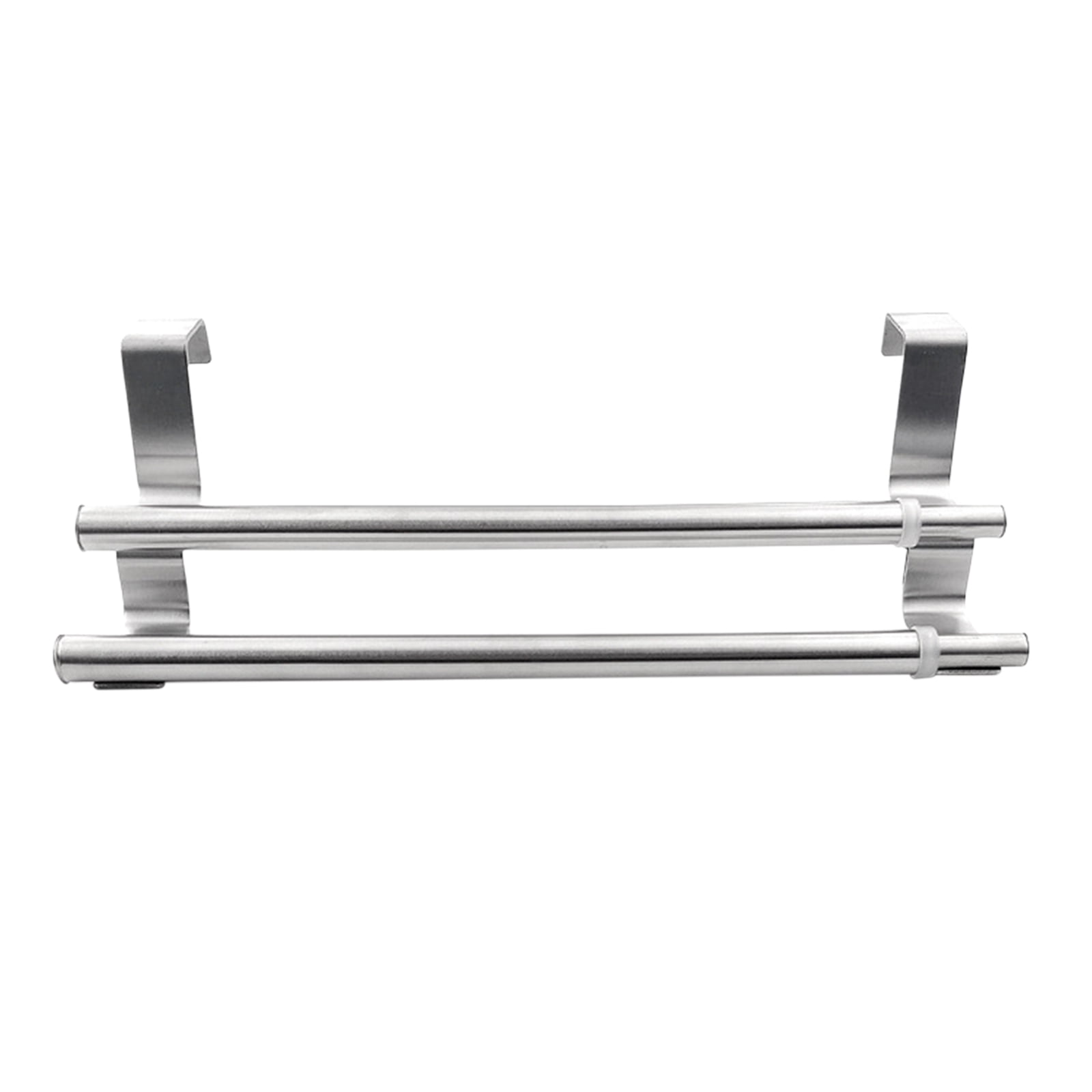 LAUNDRY BATH NEW OVER CABNIT DOOR DOUBLE TOWEL BAR STAINLESS STEEL KITCHEN 