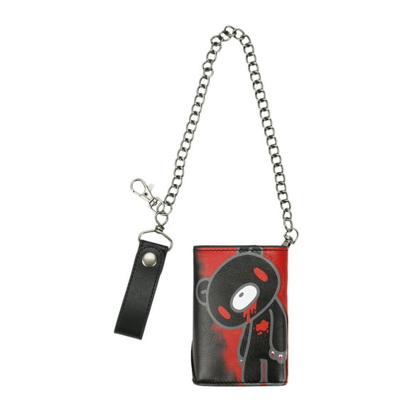 Gloomy Bear Trifold Wallet with Chain