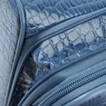 thumbnail image 5 of Samantha Brown Luggage Croco Set 22" Upright Spinner & Dowel Bag Bravo Blue, 5 of 8