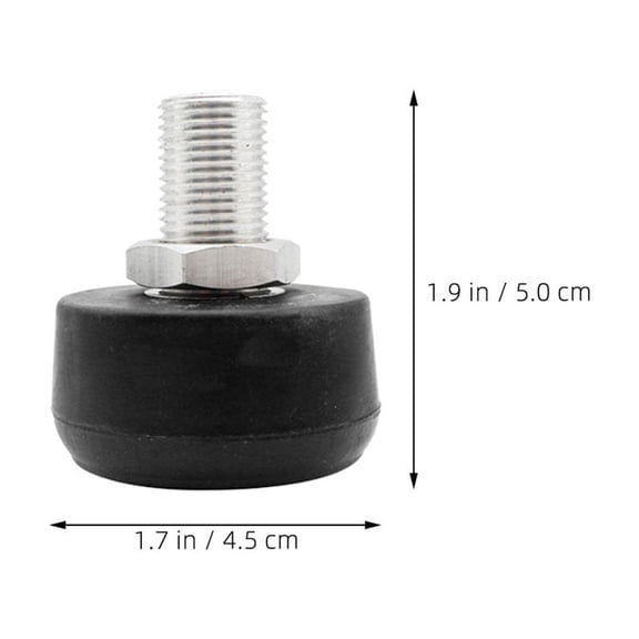 PENIKOKO Adjustable Rubber Toe Stops 2 Pack for Quad Skates Roller Skate Brakes Plugs