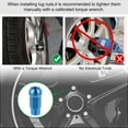 thumbnail image 4 of 20pcs M12x1.25 Car Wheel Lug Nuts Car Taper Acorn Wheel Lug Nuts Cone Seat Blue with Socket Key Set, 4 of 6