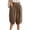 W10-Khaki, variant on Rhuody Pants For Womens Empire Waist Wide Leg Relax Fit Solid Color Trousers With Pocket Versatile Bottoms L Green