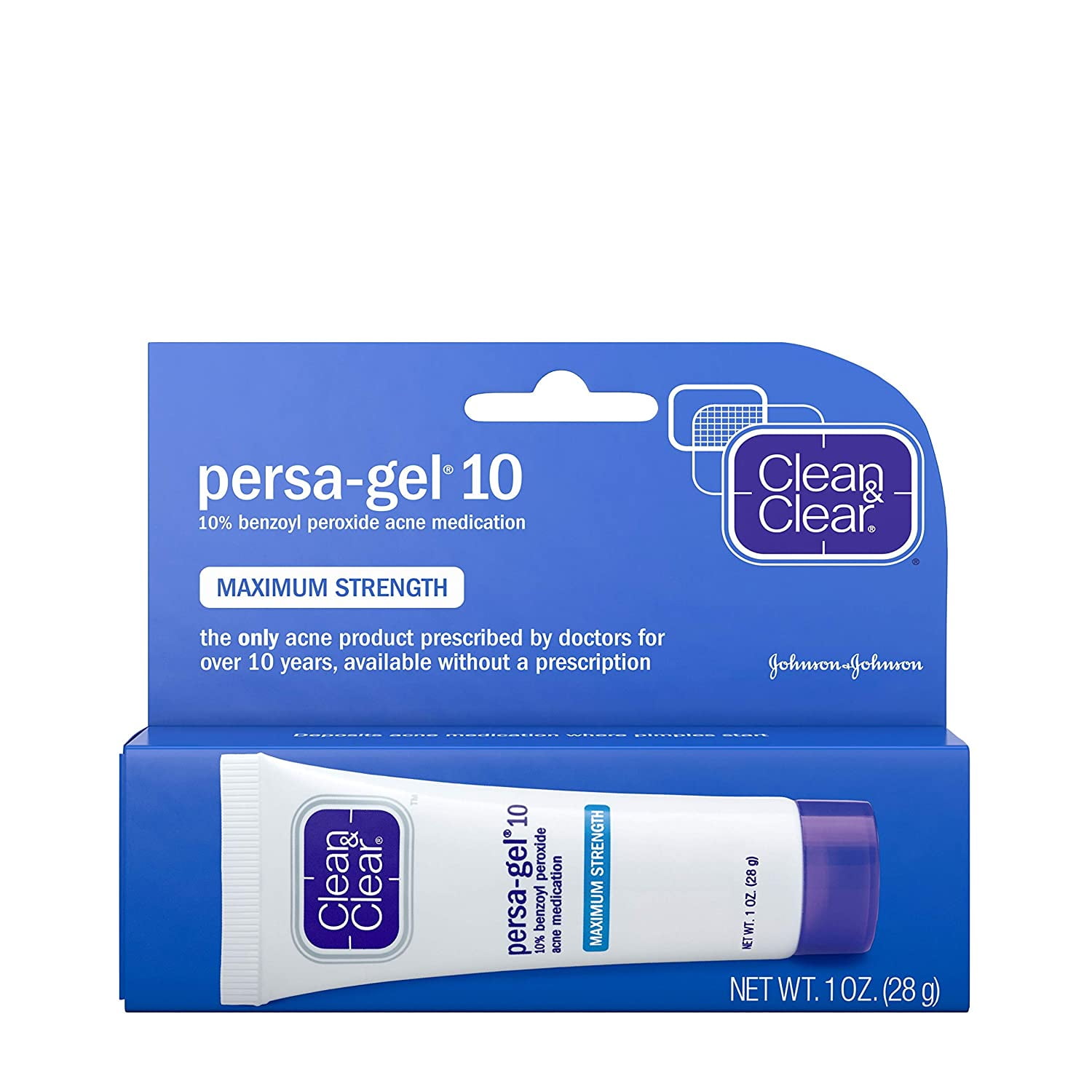 Clean & Clear Persa Gel 10 Acne Treatment Maximum Strength 1 oz