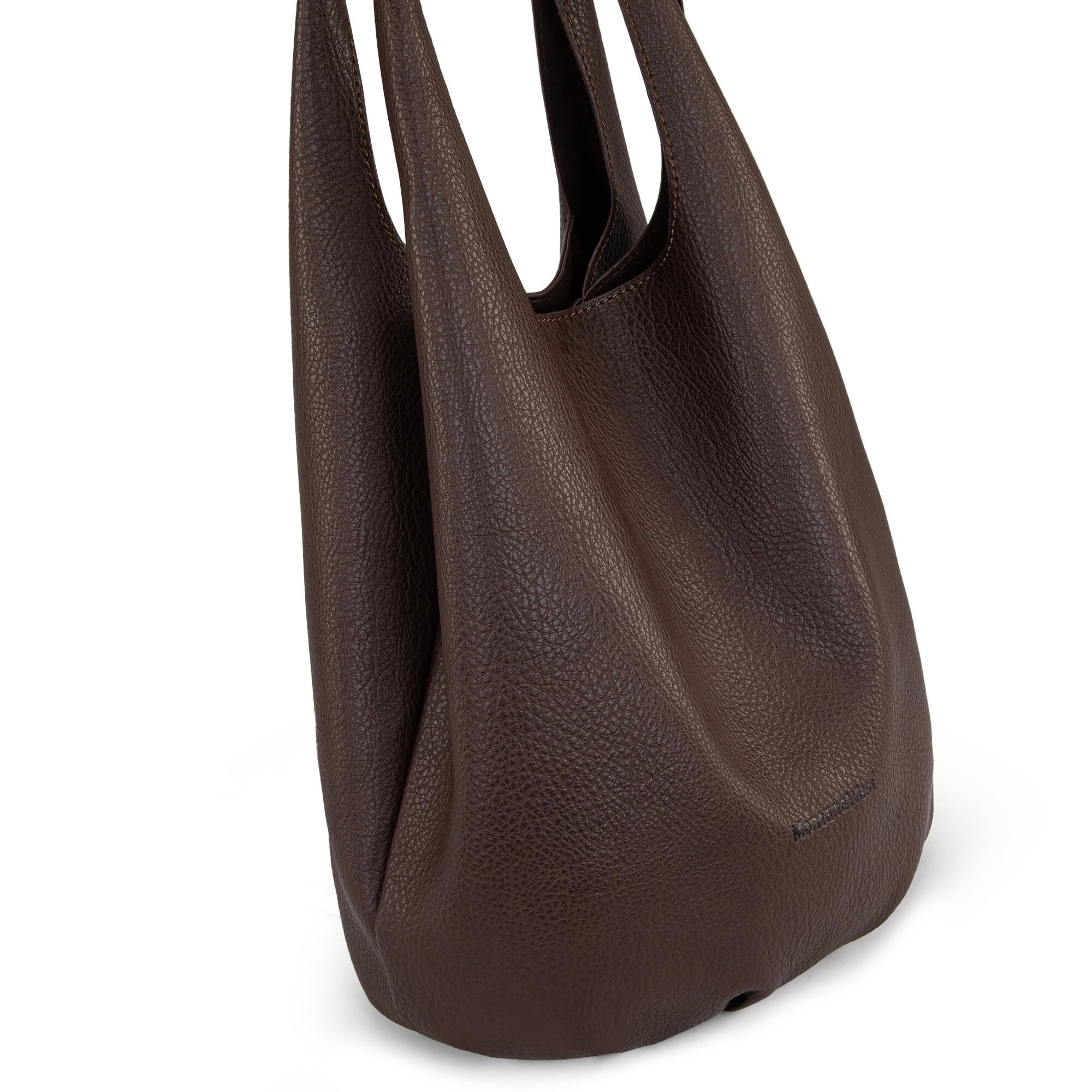 Montana West Slouchy Hobo Bags for Women 2PCS Tassels Handbags Shoulder Bag Set with Comestic Bag, Coffee