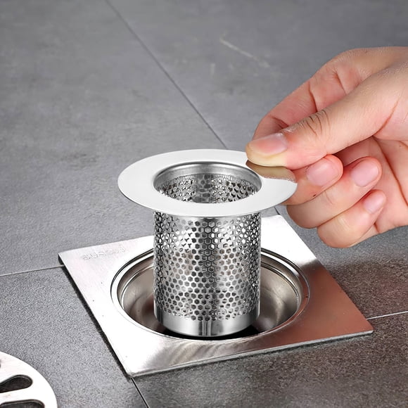 CRILSTYLEO 3Ud Colador De Pelo Para Drenaje De Ducha Y Lavabo En Inoxidable Plata