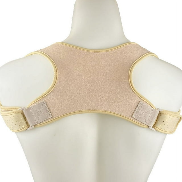 yeacher Correcteur de Posture Ajustable pour Hommes et Femmes - Ajustement Confortable à Haute Élasticité, Ton de Peau, Améliore la Posture et Réduit l'Inconfort