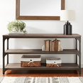 thumbnail image 5 of ACME Gorden Console Table in Weathered Oak and Antique Silver, 5 of 5