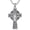 Tree of life, variant on Mens Silver Chain with Celtic Cross,Celtic Cross Silver/Black Necklace for Men/Women Round Celti Cross Chani of 2.5mm 22+2inch