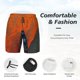 thumbnail image 3 of Fotbe Orange Net Fishing Boat Traje de Baño para Hombre – Shorts de Natación de Secado Rápido con Forro y Bolsillos-Large, 3 of 6