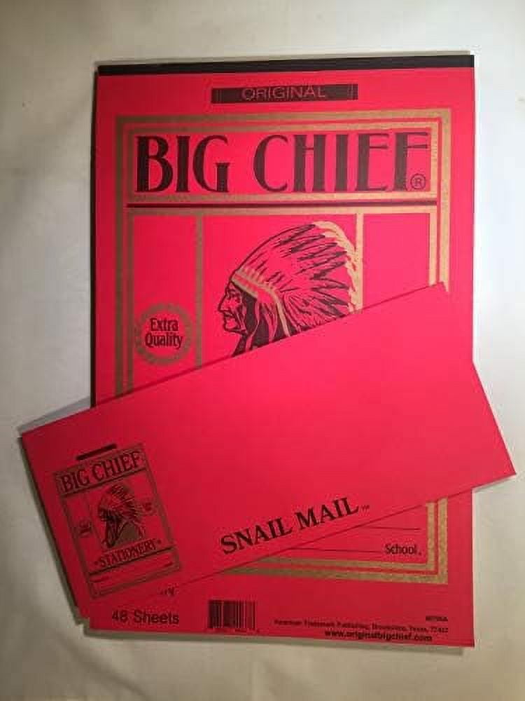 NOS 6 VINTAGE 39 cent Original BIG CHIEF WRITING TABLET PAPER STATIONARY  12x8