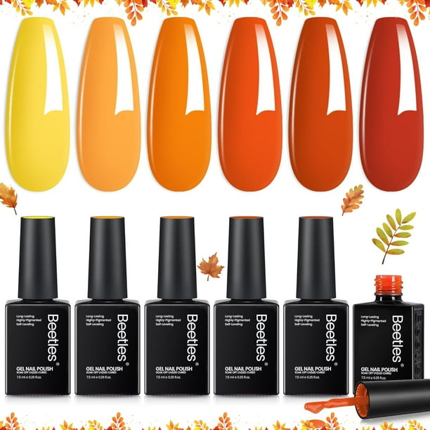 Set de esmaltes de uñas en gel Beetles Fall Twilight Warmth, 6 colores
