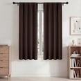 thumbnail image 1 of Blackout Cortinas, Cortinas Oscurecedoras de Habitación 42x63in Juego de 2 Paneles, Cortinas Blackout con Bolsillo para Barra para Recámara y Sala de Estar, Cortinas Térmicas Aislantes y Reductoras d, 1 of 7