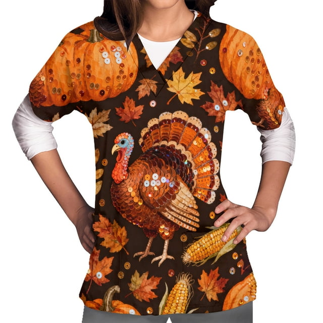 Womens Work Tops Stylish V-Neck Top for Casual Occasions