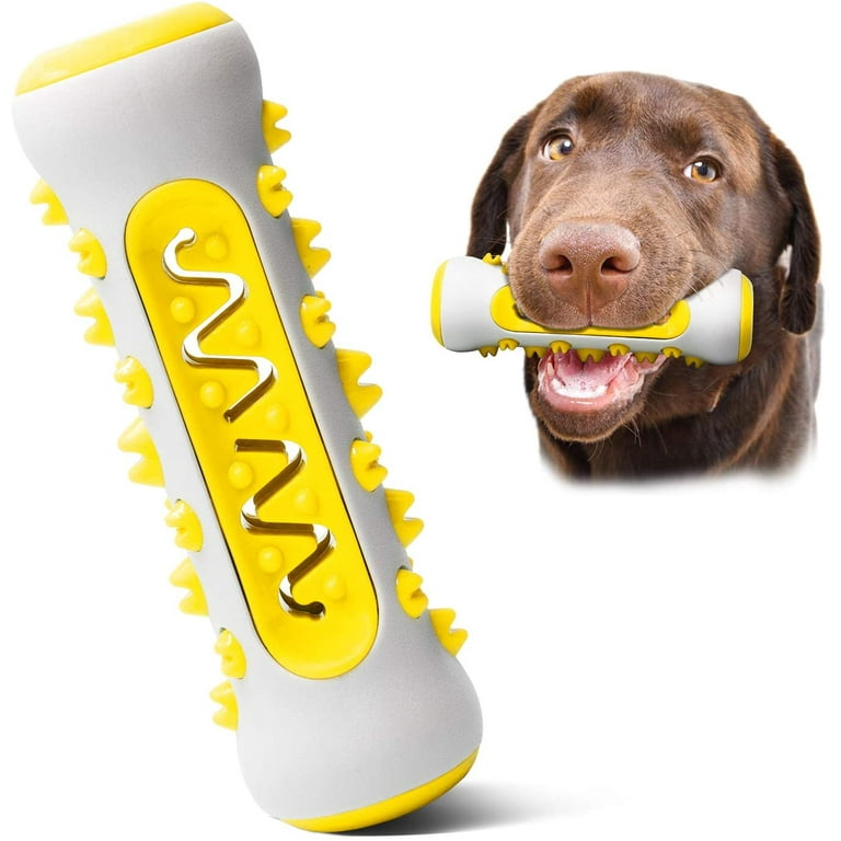 IM Lashes Dog Chew Toys Toothbrush Dog Toys for Aggressive Chewers Large Breed Doggy Brushing Stick Extremely Durable for Small Medium Large Dogs Yellow Walmart