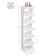 thumbnail image 3 of Zapatero vertical de 7 niveles organizador estrecho almacenamiento zapatos con ganchos estante torre esquina delgado ahorro espacio entrada recámara b, 3 of 8