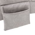 thumbnail image 6 of Massage Chaise Lounge, Modern Linen Upholstered Electric Recliner Chair with Ergonomic Backrest and Stable Steel Legs, Comfy Single Sofa Chair Leisure Lounge Chair for Living Room Bedroom, Light Gray, 6 of 7