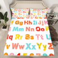 thumbnail image 2 of Manfei Cartoon Alphabet Full Size Sheets,Colorful Abc Bed Sheets,English Letters Sheet Sets For Girl Boys,Microfiber Bedroom Decor,4 Pieces, 2 of 7