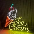 thumbnail image 2 of Handmadetneonsign Ice Cream Neon Sign, Ice Cream Wall Art Decor, Ice Cream Led Sign, Ice Cream Store Wall Decor, 2 of 5