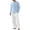 Suit-537Light Blue, variant on Gamivast Men's 2 Piece Lounge Set Long Sleeve Pleated Front Henley Shirt and Loose Fit Wide Leg Pants Breathable Soft Cotton Linen Blend Casual Outfit Set