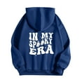 thumbnail image 4 of WEAIXIMIUNG Sweat à Capuche Zippé pour Femmes, Manches Longues, Imprimé Graphique, avec Cordon de Serrage, 4 of 6