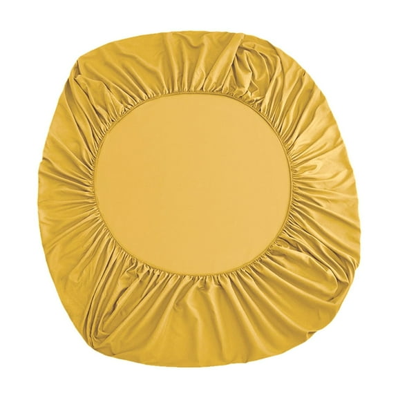 CASAFUN Hotel Luxury Cotton Fitted Sheet with Deep Pocket,Stain-Resistant & Non-Slip Protective Cover for Bed Mattress,Comfy Breathable Fitted Sheet for Women & Men Dormitory Solid Color