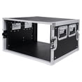 thumbnail image 2 of Sound Town 6U PA/DJ Rack/Road Case, 6-Space, with 21 Depth, Plywood, Metal Ball Corners - Pro Tour Grade (STRC-6U), 2 of 7