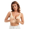 thumbnail image 2 of Women Bras, Lace Comfortable Front Close Wireless Bra, 2 of 8