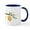 White/Navy Inside, variant on CafePress - Beehive Mugs - 11 oz Ceramic Mug - Novelty Coffee Tea Cup