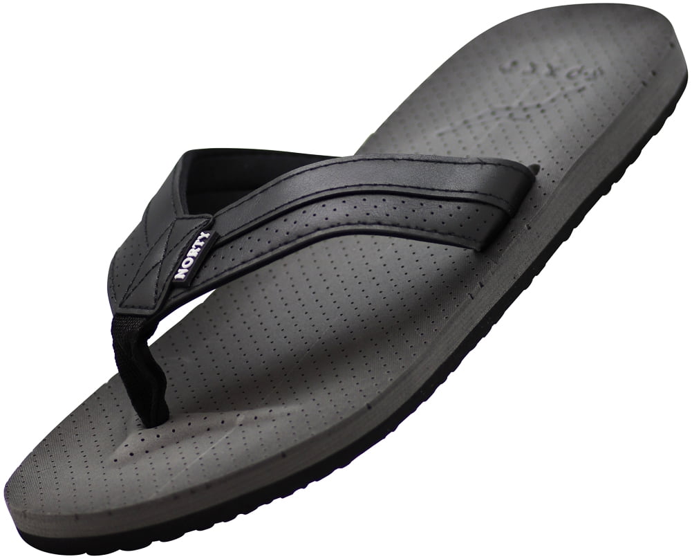 Norty Men's Soft Eva Flip Flop Thong Sandal Shoe 41453-11d(m)us Grey/Black, Size: 11D(Medium)US, Gray