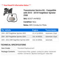 thumbnail image 2 of Transmission Service Kit - Compatible with 2010 - 2018 Freightliner Sprinter 2500 2011 2012 2013 2014 2015 2016 2017, 2 of 2