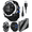 50mm SOLAR Whitestone +PowerBank, variant on Garmin Instinct 3 Rugged Outdoor GPS Smartwatch 50mm Solar, Supernova Collection, Health & Fitness Tracking, Unlimited Battery, Whitestone/Bolt Blue w/ Wearable4U White EarBuds Bundle