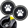 thumbnail image 3 of Posavasos Antideslizante De Silicona Ostentosa Para Coche, Accesorios Para Interior De Coche, Almohadillas Aislantes De Diamantes De Imitación De Cristal Eigraketly VI011556-00, 3 of 6