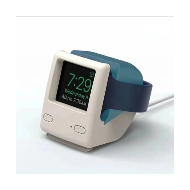 Soporte Base De Carga Inalámbrica Computadora Retro Compatible con Apple Watch Series