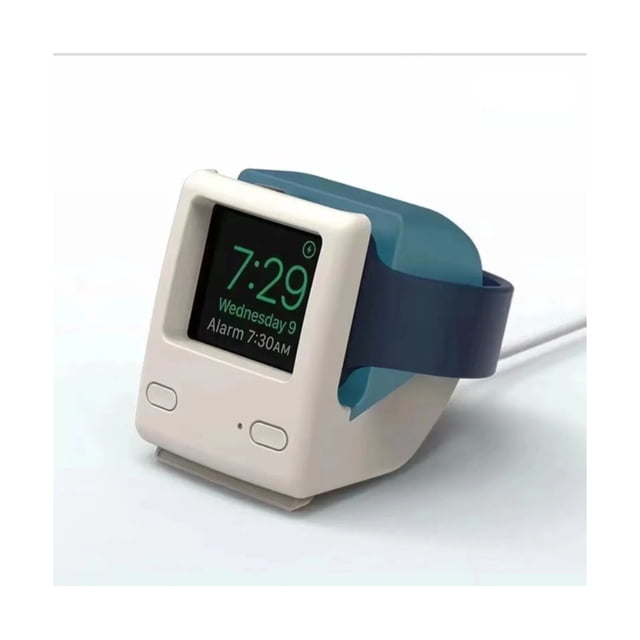 Soporte Base De Carga Inalámbrica Computadora Retro Compatible con Apple Watch Series