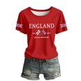 thumbnail image 4 of Yuanlong Womens England Union Graphic T Shirt Crewneck Short Sleeve Tees Soft Loose Casual Patriotic Holiday Travel Stylish Top, 4 of 5