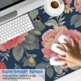 thumbnail image 2 of Long Mouse Pads for Desk,Pioneer Flower Floral Print Pattern Desk Mats on Top Of Desks, Desk Mouse Pad Extra Large with 3mm Non-Slip Base and Stitched Edge for Gaming,Office,Work,Home 47.3"x23.6", 2 of 6