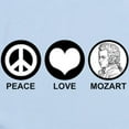 thumbnail image 2 of CafePress - Peace Love Mozart Infant Bodysuit - Baby Light Bodysuit, Size Newborn - 24 Months, 2 of 4