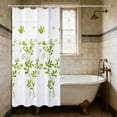thumbnail image 5 of Thick Waterproof Plastic Shower Curtain, Mildew Resistant Bathroom Curtain, Privacy Screen Divider for Shower Room, Toilet, Bedroom, Wet Dry Separation & Decorative Bath Curtain, 71*31in, Green, 5 of 6