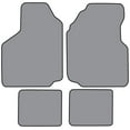 thumbnail image 1 of 1981-1989 Dodge Aries Floor Mat 4pc (CR192F FM18R) 877 Dove Gray / 8292 Cutpile with Logo #108 Dodge in 1844 Navy Thread, 1 of 4