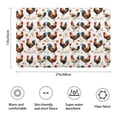 thumbnail image 3 of White Chicken Orange Flower Pattern Bathroom Rugs Mat,Non Slip Microfiber Bathroom Rug,Rubber Backing,Soft Bathroom Mats for Bathroom Floor,Tub and Shower,17x27in(43x68cm), 3 of 5