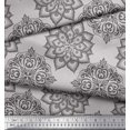 thumbnail image 3 of Soimoi Rayon Fabric Floral Mandala Print Fabric by Yard 56 Inch Wide, 3 of 3